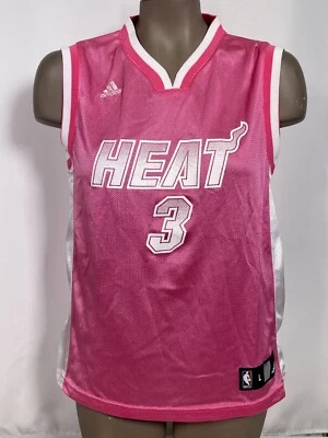 Camiseta para mujer Dwyane Wade #3 Miami Heat Adidas NBA 4Her rosa GRANDE Foto 1 de 4