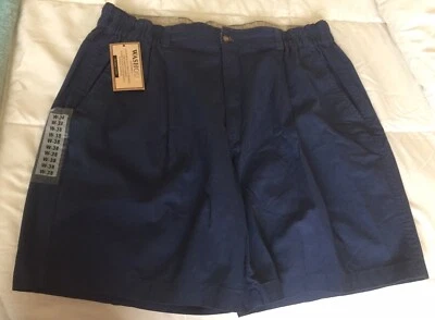 Nuevo con etiquetas Pantalones Cortos Bill Blass Para Hombre Plisados Sin Arrugas 4 Bolsillos Azul Marino Talla 38  Foto 1 de 4