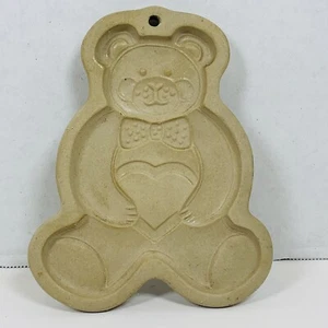Molde para galletas de oso de peluche Pampered Chef 1991 herramienta para hornear de gres - envío rápido - Imagen 1 de 4