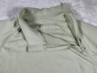 Pullover Lou & Gris Cremallera Cuello Mujer L Pistacho Suave Costera Cápsula Minimalista Foto 1 de 4