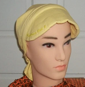 Cancer Hat Bandana Hat ® 3-Way Visor Inner Cap Yellow Scarf Sun Protection New - Picture 1 of 1
