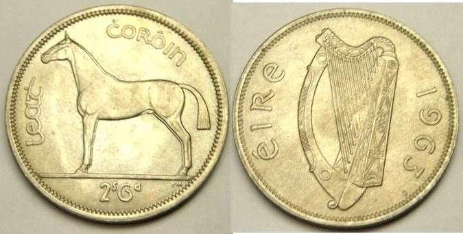 elf Ireland 1/2 Crown 1963 Horse   - Image 1 of 1
