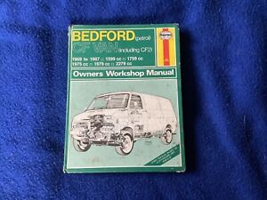 Vintage Haynes 163 Bedford CF Van 1969 To 1976  All Petrol Engines manual  book.