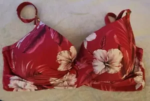 Sea Level Australia Tropicale Print Bikini Top US Sz 10 Built-in Bra D To DD NWT - Picture 1 of 13