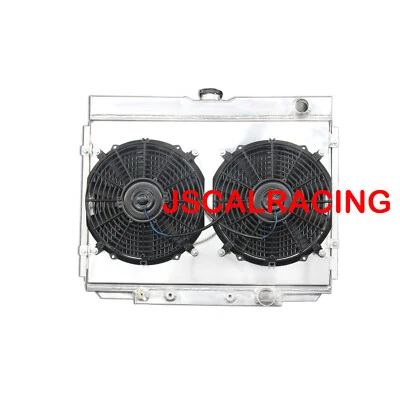 Radiador de aluminio de 3 filas + cubierta de ventilador para Ford Mustang Mercury Cougar 67-70 a 338 Foto 1 de 4