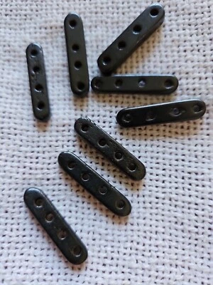 Gargantilla espaciadora de hueso 4 agujeros NEGRA cuentas hueso de búfalo tribal suministros de joyería Foto 1 de 3