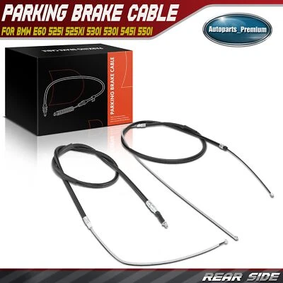 2x Cable de freno de estacionamiento trasero derecho y derecho para BMW E60 525i 525xi 530i 530xi 545i 550i Foto 1 de 4