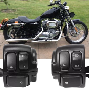 1" 25mm Handlebar Turn Signal Control Switch For Harley Sportster XL883 1200 96+ - Bild 1 von 13