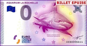 AQUARIUM LA ROCHELLE / BILLET 0 € / NULL EURO-SCHEIN / UEBX 2015-1 - Imagen 1 de 1