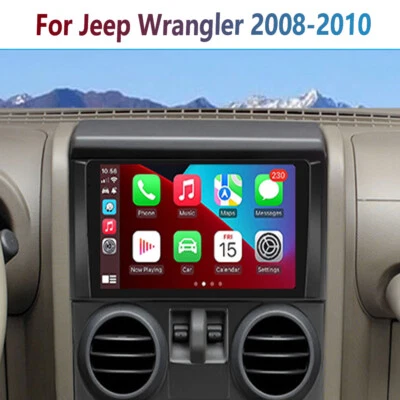4+64 Wireless CarPlay Android Head Unit Car Radio For Jeep Wrangler 2008-2010 - Image 1 of 4