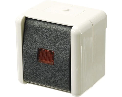 Jung 806 KOW Feuchtraum Wipp-Kontrollschalter Universal Aus-Wechsel Aufputz IP44 - Bild 1 von 1