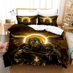 3D Religion Quilt Cover Set Duvet Cover Bedding Pillowcases - Picture 1 of 4