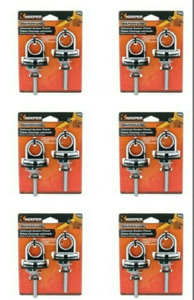 6 Packs Universal Anchor Points Tie Down Truck Bed  - Image 1 of 1