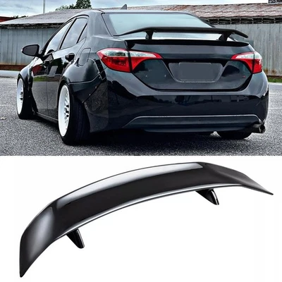For Toyota Corolla Sedan 46" Rear Trunk Spoiler Racing GT Wing Glossy Black Foto 1 de 4