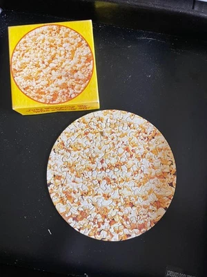 Springbok Mini Puzzle JUST POPPING BY..." Popcorn 7" Food  Jigsaw - Image 1 of 3