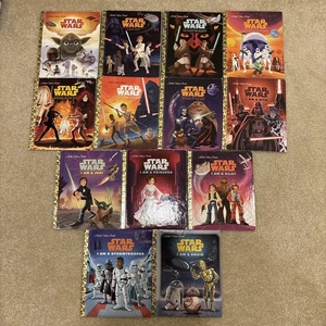 Star Wars Lot 13 Little Golden Hardcover Books Jedi Sith Movies 1-7 Pilot Droid - Picture 1 of 24