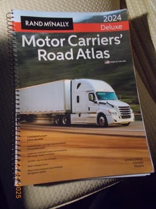 Rand McNally 2024 Deluxe Motor Carriers' Atlas EE. UU., Canadá, México, Laminado pg - Imagen 1 de 1