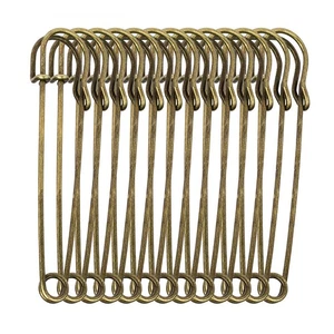 30Pcs Safety Pins Large Electroplating Pins Heavy Duty Stainless Steel Needles - Picture 1 of 14