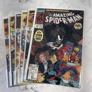 Amazing Spiderman #327, 329-333 (Marvel 1990) Venom Covers - Last 6 Larsen ASM - Picture 1 of 7