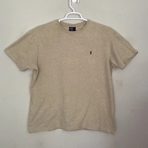 Polo Ralph Lauren Medium Regular Fit T-Shirt Maglietta Manica Corta Marrone Marrone Tan Pony - Foto 1 di 10