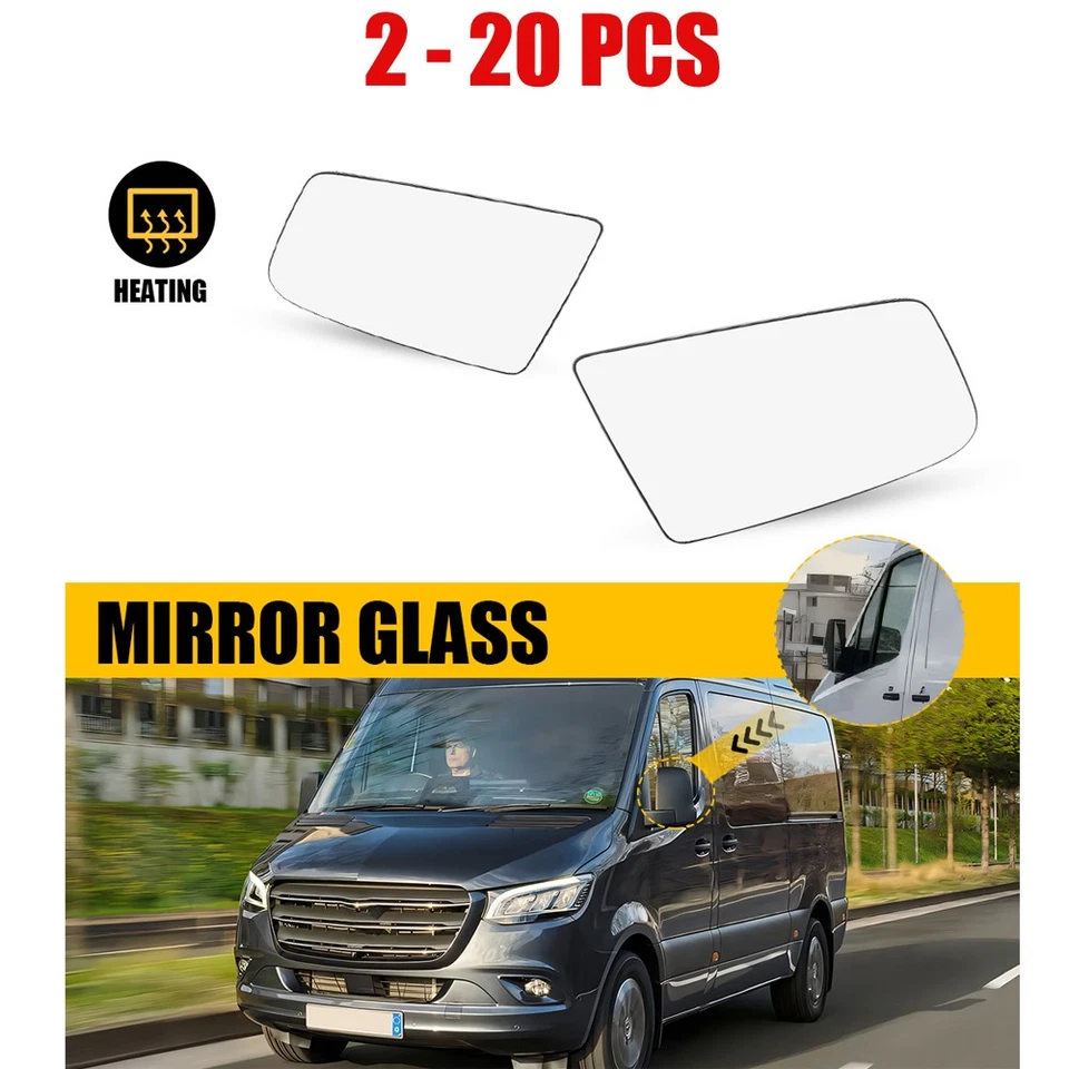 Espejo retrovisor derecho y derecho transparente 2-20X para Mercedes-Benz Sprinter 2500 2010-2018 Foto 1 de 4