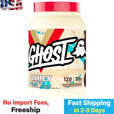 GHOST® WHEY - Coffee Ice Cream (28 Servings) - Image 1 of 4