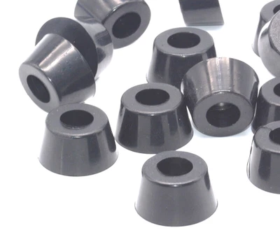1 1/4” Diameter x 5/8” H Rubber Feet w Washer  Rubber Bumpers Various Pack Sizes - Image 1 of 4