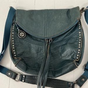 The Sak Crossbody Bag Silverlake Teal Turquoise Studded - Foto 1 di 22
