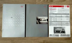 AUDI A2 Prospekt Prospektmappe mit 2 Prospekten und eine Beilage 2000 - Picture 1 of 8