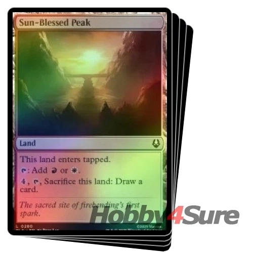 Foil Sun-blessed Peak X4 M/NM Magic MTG Avatar: The Last Airbender - Image 1 of 1