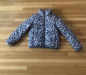 Joe Fresh x Jillian Harris Long Puffer Leopard Cheetah Print Jacket - Picture 1 of 6