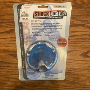 NEW!Shock Doctor Adult Mouthguard Sports Technology For Braces Instant Fit Blue - Picture 1 of 12