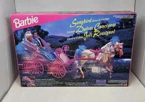 Barbie Songbird 1996 cheval et calèche Mattel set scellé lire - Photo 1/11