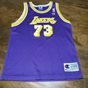 Camiseta deportiva vintage de los 90 campeón Dennis Rodman Lakers juvenil grande - Imagen 1 de 10