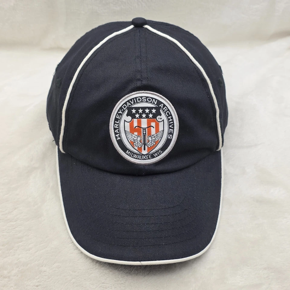 Gorra Harley Davidson Museo Para Hombre Correa Trasera Negra Archivos Logo Motocicletas Foto 1 de 4