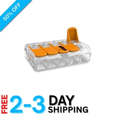 221-415 Connection Terminals | 5 Conductors, 32A, Easy Installation, Pack of 25 - Image 1 of 4