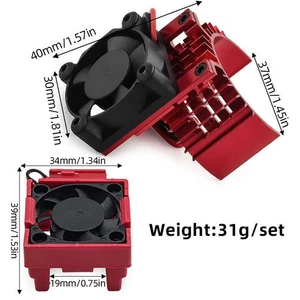 For TRAXXAS Slash/Stampede 2wd RC Car VXL-3S #3340 540 Metal Cooling Fan D362 - Picture 1 of 8