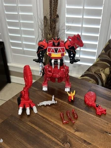 Bandai Power Rangers Dino Charge Red Tyrannosaurus Body Parts Lot - Picture 1 of 9