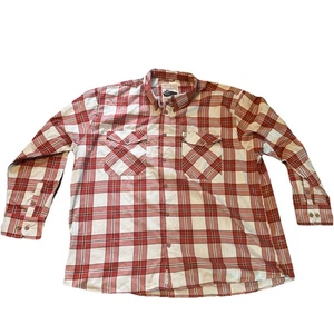 Chemise flanelle DIXXON S&S cyclisme tramp homme taille 5XL orange avec plaid pied de poule - Photo 1/6