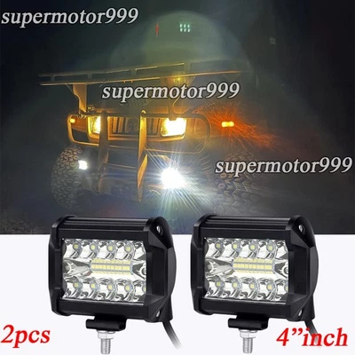 Faros antiniebla LED de trabajo para Honda FourTrax 300 1994-2000 4"" 2 piezas Foto 1 de 4