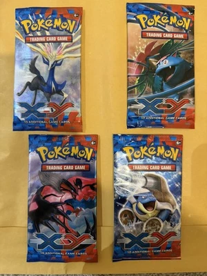 Pokémon 4x XY Base Set Booster Packs (Art Set), Rare - Immagine 1 di 2