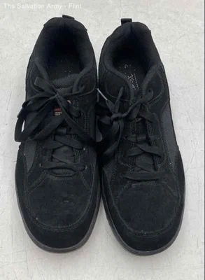 Кроссовки рабочие мужские Braaha решетка черная кожа со стальным носком на шнуровке размер 10 - Изображение 1 из 4