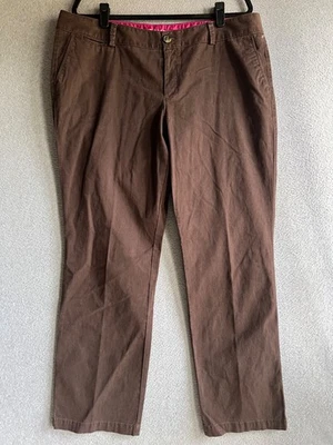 Dockers брюки женщин 18 М коричневый прямой Chino носили в стиле Workwear новый с Ярлыками - Изображение 1 из 4