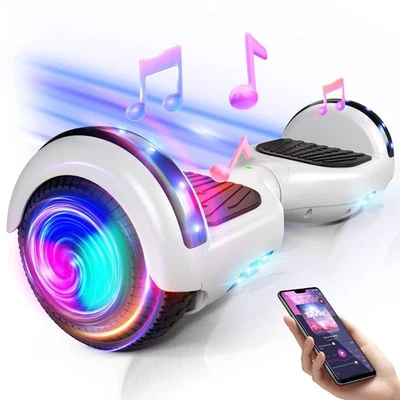 Hoverboard Eléctrico 6.5 pulgadas LED para Niños Autoequilibrio Scooter 360° Bluetooth Música Foto 1 de 4