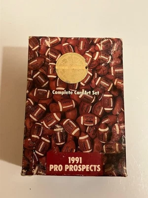 Juego completo de arte de tarjetas de fútbol americano Pro Prospects 1991 sellado/primeras fotos de estrellas NFL Foto 1 de 4