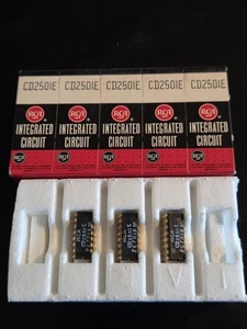 RCA CD2501E IC DECODER DRIVER BIPOLAR 16 Pin Gold Plated 3 Pack Lot With Box - Picture 1 of 2