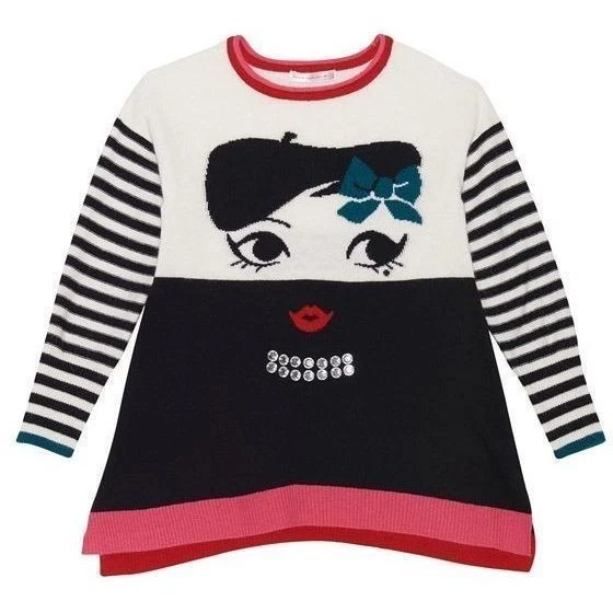 new DEUX PAR DEUX  size 10 youth girls long sleeve tunic Sweater Dress stretchy - Image 1 of 1