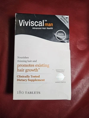 Viviscal Suplementos para el Crecimiento del Cabello Hombre 180 Comprimidos - Suministro para 3 Meses Caducidad 08/2026 Foto 1 de 4