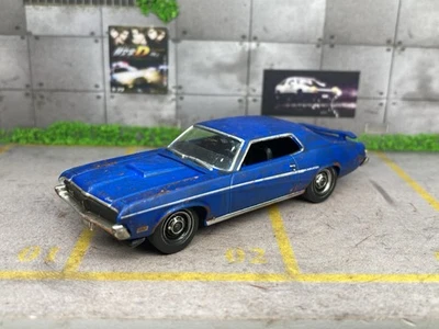 1969 Mercury Cougar Eliminator Rusty Weathered Custom 1/64 Diecast Car Barn Find - Image 1 of 4