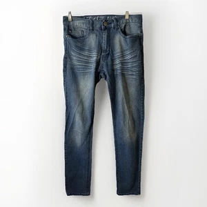 Legacy Nation Jeans Men's 32x31 Stretch Denim Dark Wash Whiskers Straight - Picture 1 of 11